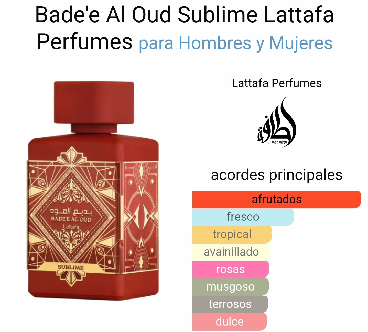 Bade'e Al oud sublime lattafa 100ml