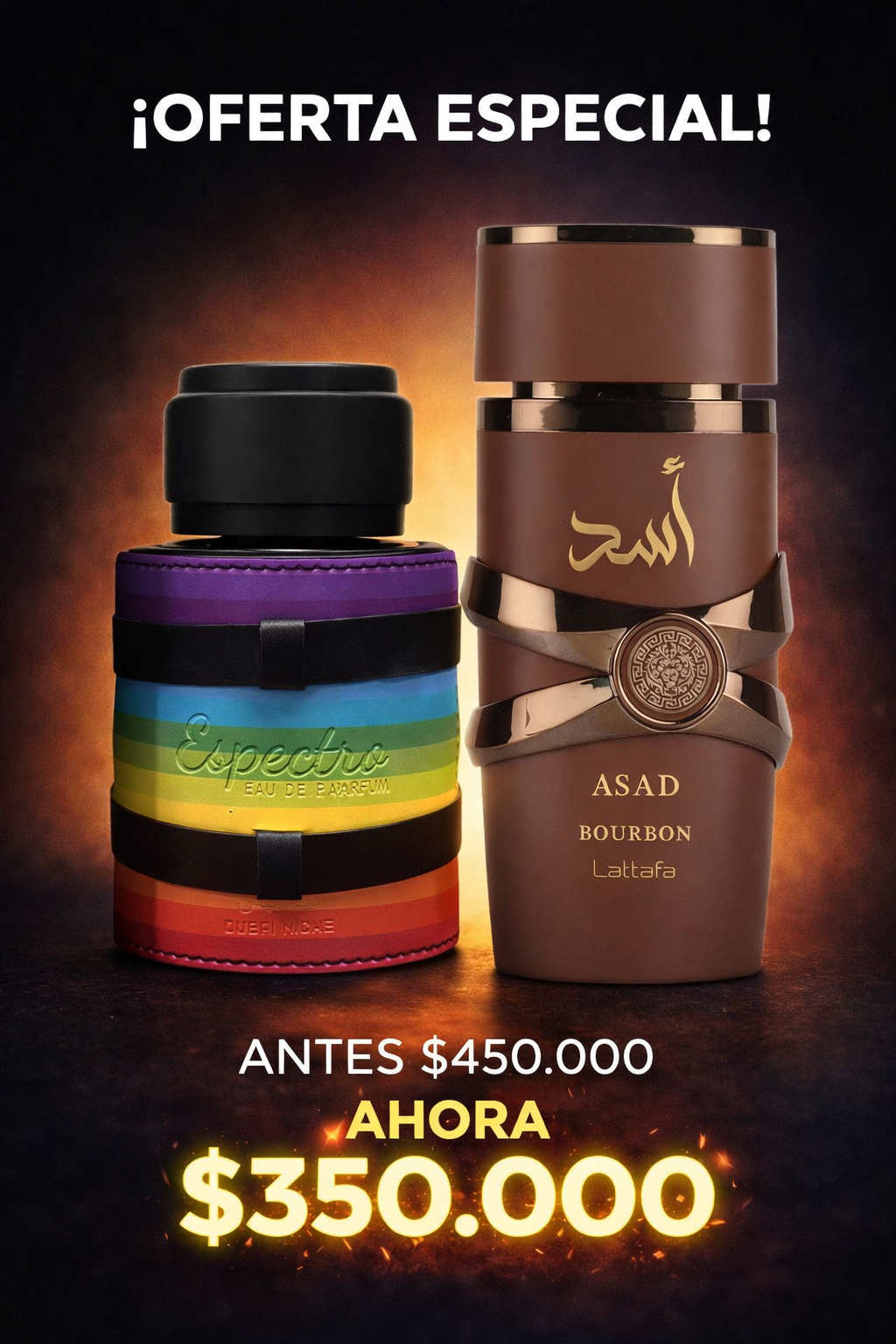 Oferta asad Bourbon y spectro Dubai niche