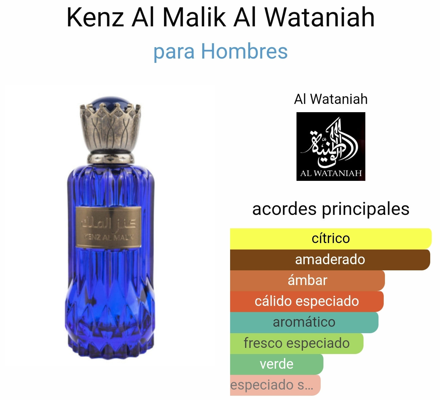 Kanz al malik wataniah de lattafa