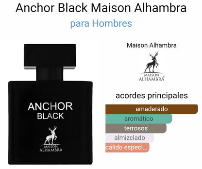 Anchor black maison alhambra hombre