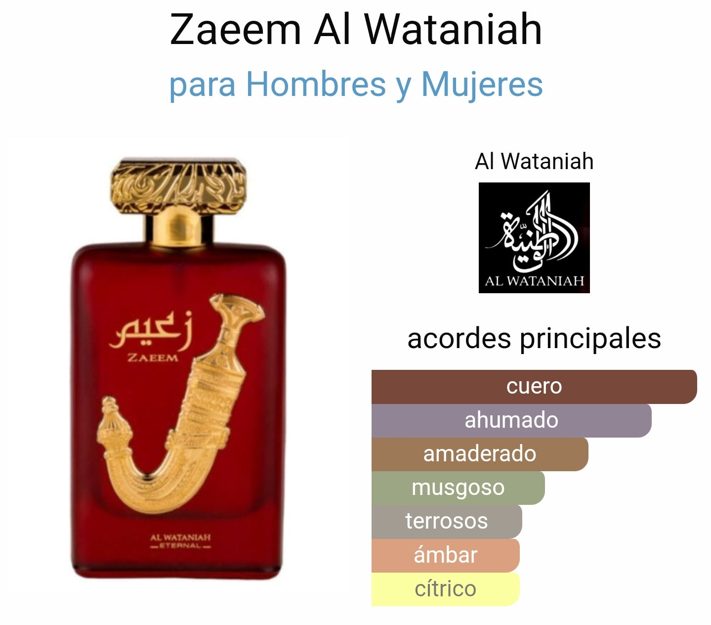 Zaeem al wataniah unisex