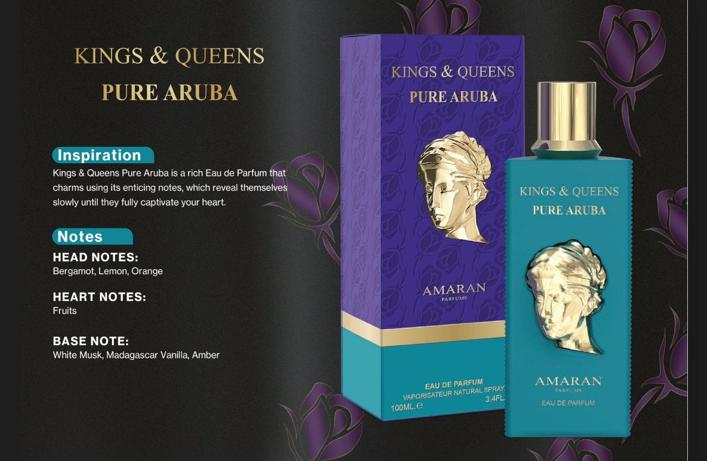 King and queens pure aruba amaran unisex